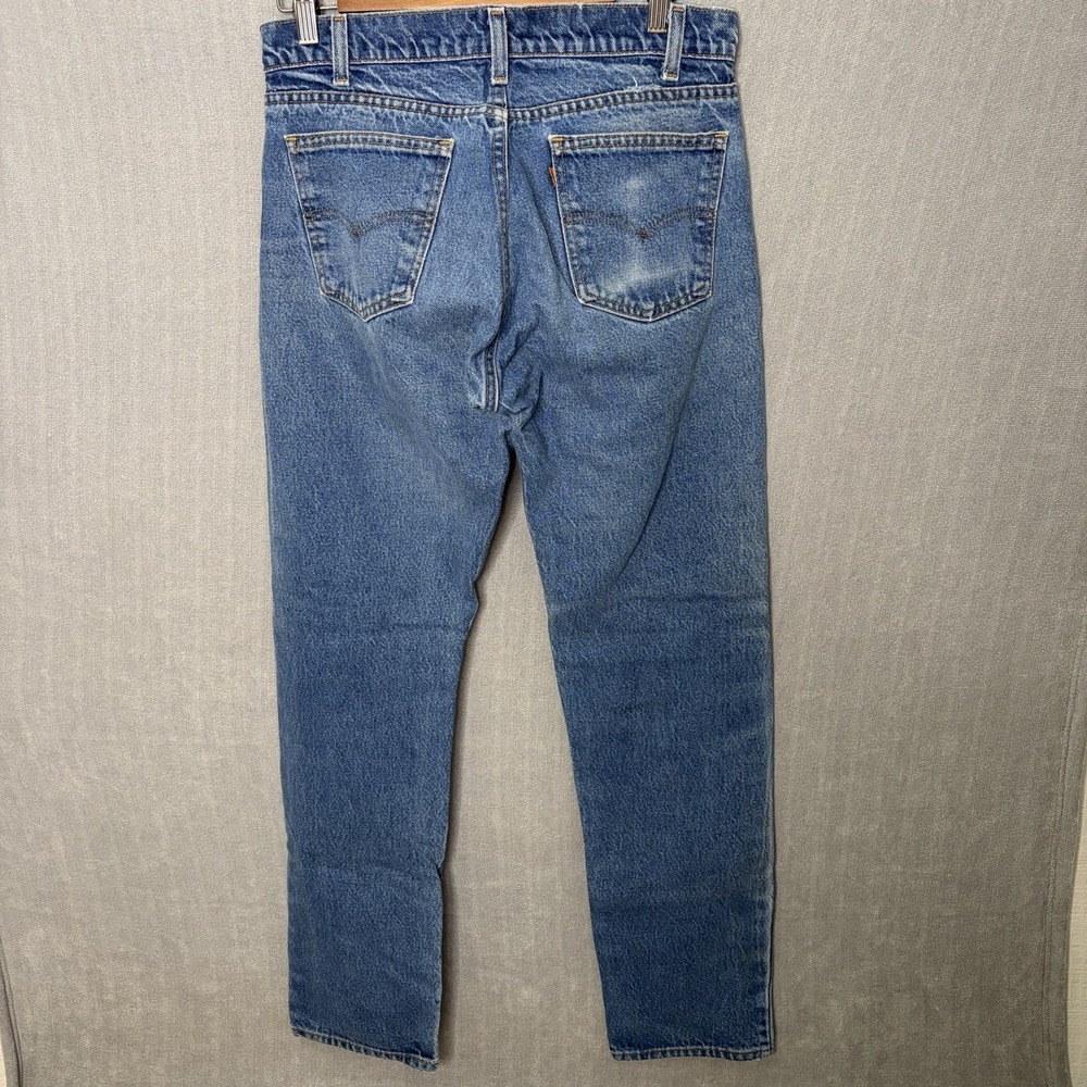 Vintage Levis 550 Jeans Mens 32 x 34 Relaxed Fit Denim Tapered Orange Tab Faded